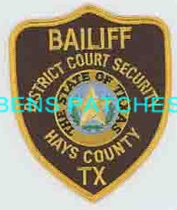 TEXAS,A,HAYS COUNTY COURT BAILIFF 1